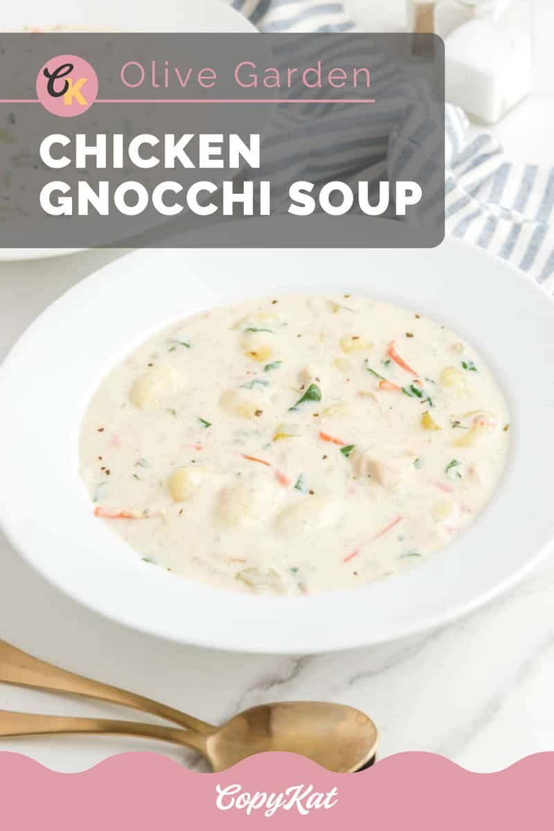 Copycat Olive Garden Chicken Gnocchi Soup Recipe