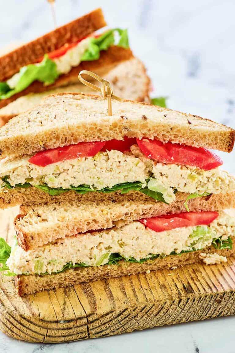 Copycat Chick Fil A chicken salad sandwich.