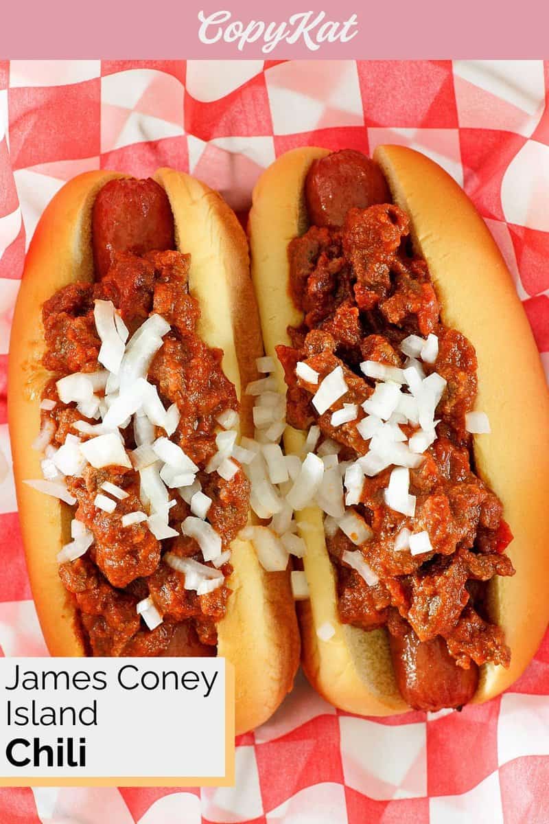 Easy James Coney Island Chili Recipe (Copycat)