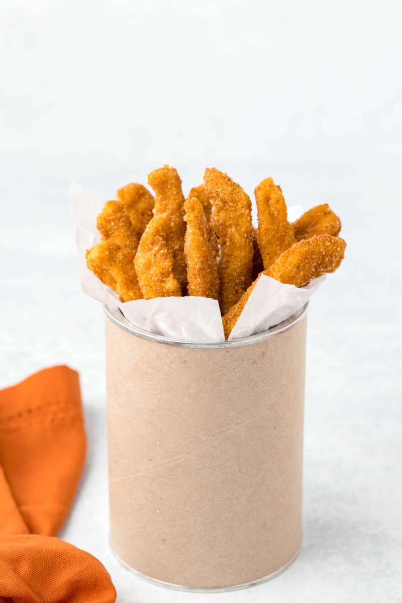 Copycat Burger King chicken fries in a can.