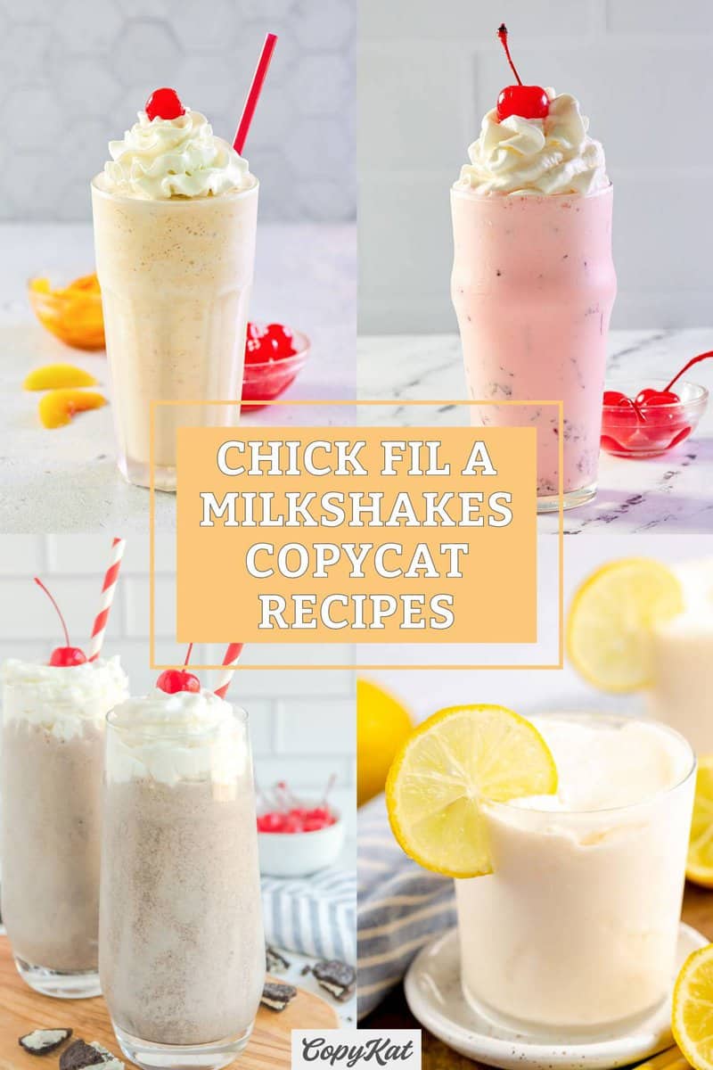 Copycat Chick fil-A Shake Recipes