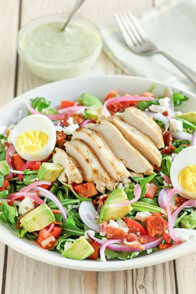 Copycat Panera Green Goddess Cobb Salad Recipe CopyKat Recipes