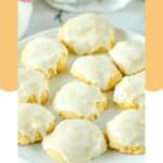 Pineapple cookies with icing on a plate.