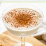Brandy Alexander with ice cream garnished with cocoa powder.