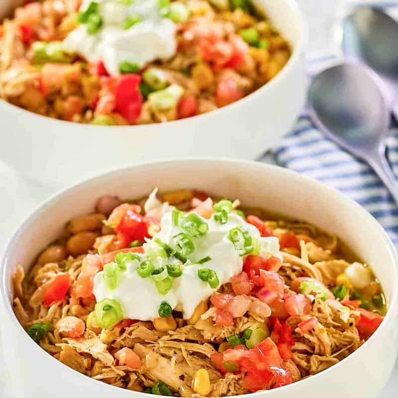 Mexican White Chicken Chili Recipe-Butter Your Biscuit