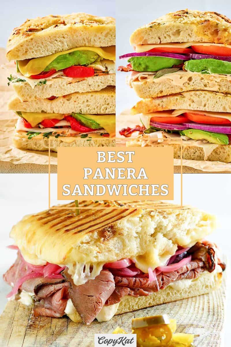 Three copycat Panera sandwiches.