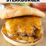 Copycat Steak and Shake garlic double steakburger.