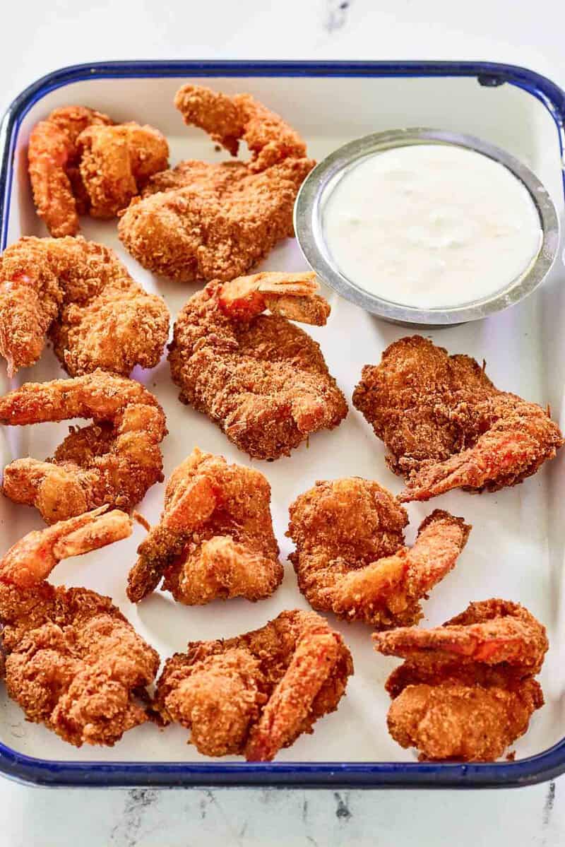 Copycat Red Lobster coconut shrimp and dipping sauce.