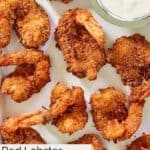 Homemade Red Lobster coconut fried shrimp and dipping sauce.