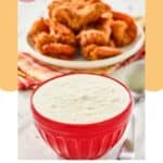 A bowl of homemade Red Lobster pina colada coconut shrimp dipping sauce.