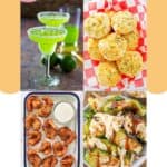 Copycat Red Lobster Dewgarita, cheddar bay biscuits, coconut shrimp, and Brussels sprouts.