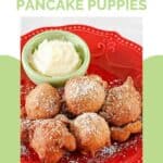 Copycat Denny's strawberry pancake puppies and cheesecake dip.
