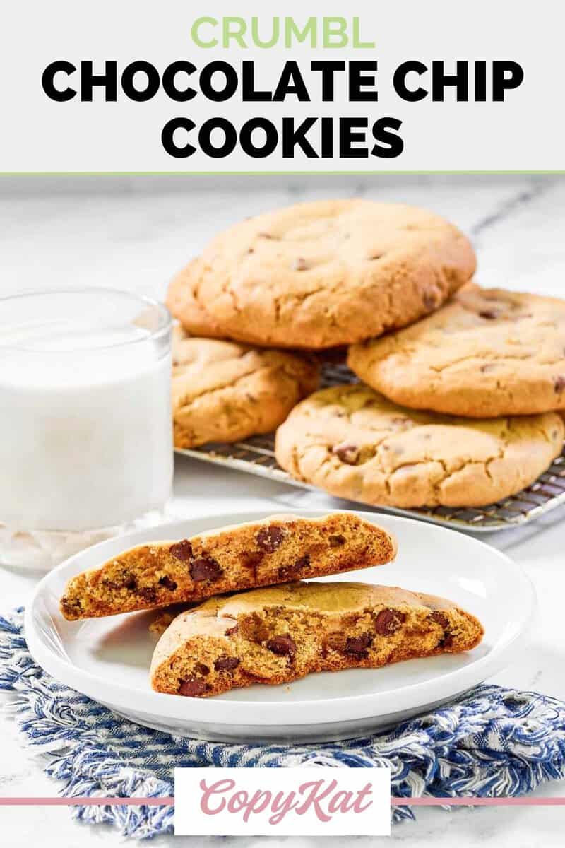 Copycat Crumbl Chocolate Chip Cookie Recipe