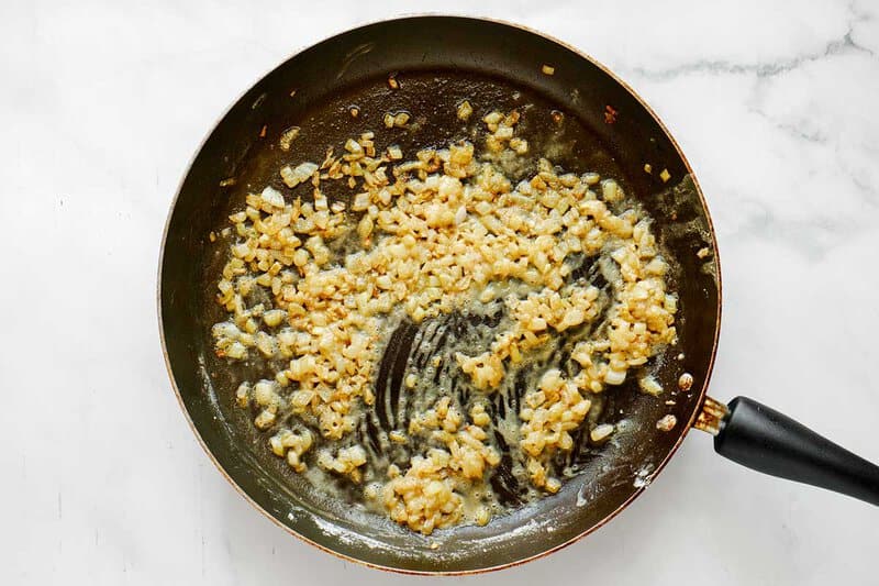 Making roux for cheesy creamed corn.