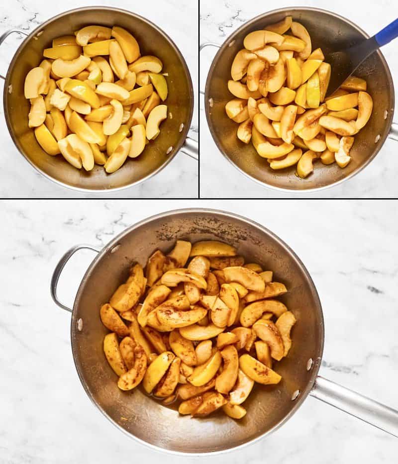 Making copycat cracker barrel fried apples.