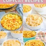 Four copycat mac and cheese dishes at restaurants.