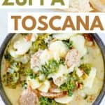 A bowl of copycat Olive Garden zuppa toscana.