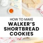 Copycat Walker's shortbread and the cookies on a plate.