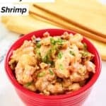A bowl of homemade Panda Express honey walnut shrimp garnished with green onions.