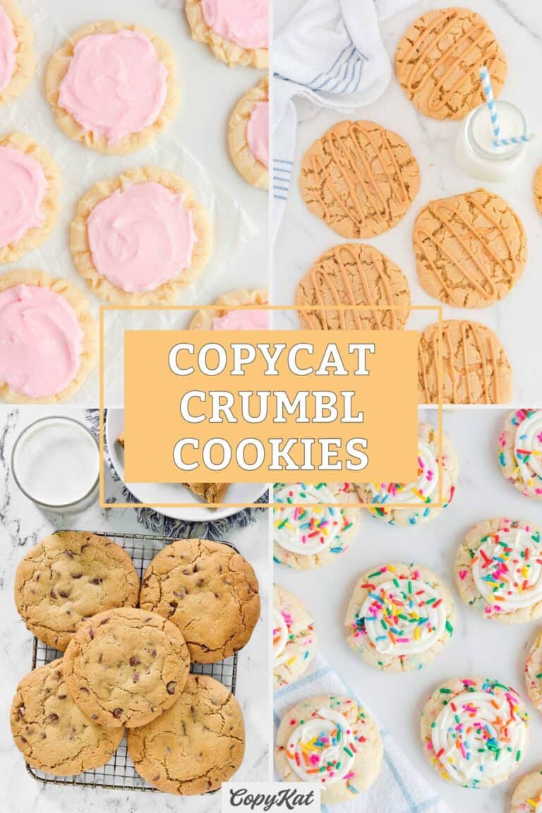 Copycat crumbl sugar, peanut butter, chocolate chip, and birthday cake cookies.