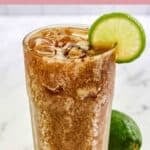 Homemade sonic dirty diet coke and a lime.