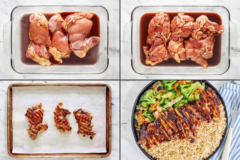 Making copycat Teriyaki Madness chicken teriyaki.