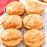 Copycat Bojangles biscuits on a wire rack.