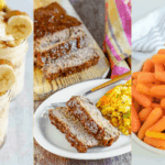 Cracker Barrell Banana Pudding , Meatloaf, and baby carrots