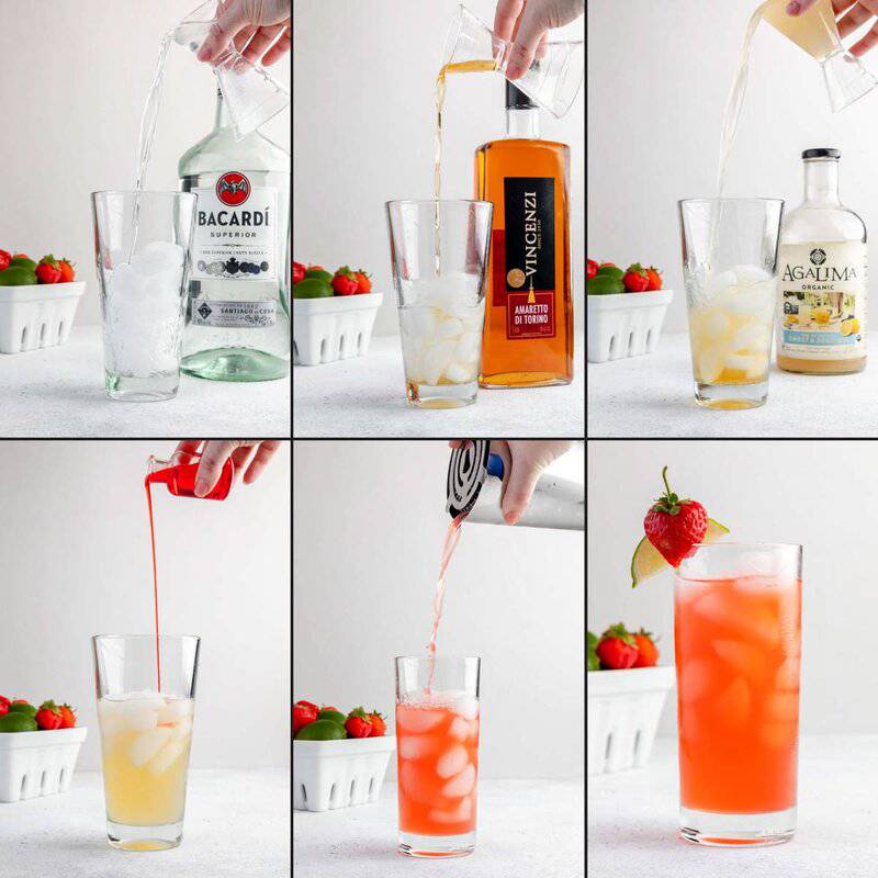 Making copycat Olive Garden Italian rum punch.