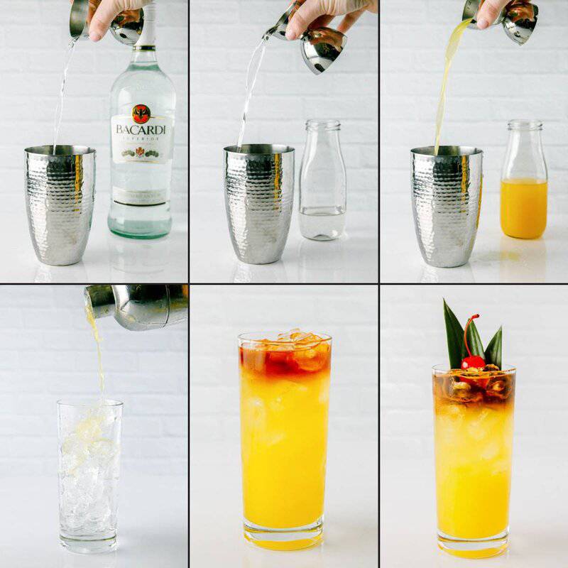 Making copycat PF Chang's mai tai cocktail.