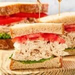 Copycat chicken salad chick barbie-q chicken salad sandwich.