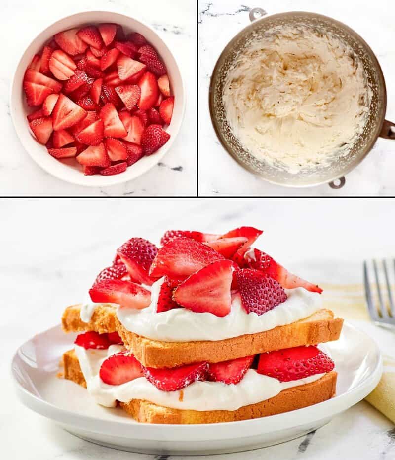 Making copycat Jason's Deli strawberry shortcake.