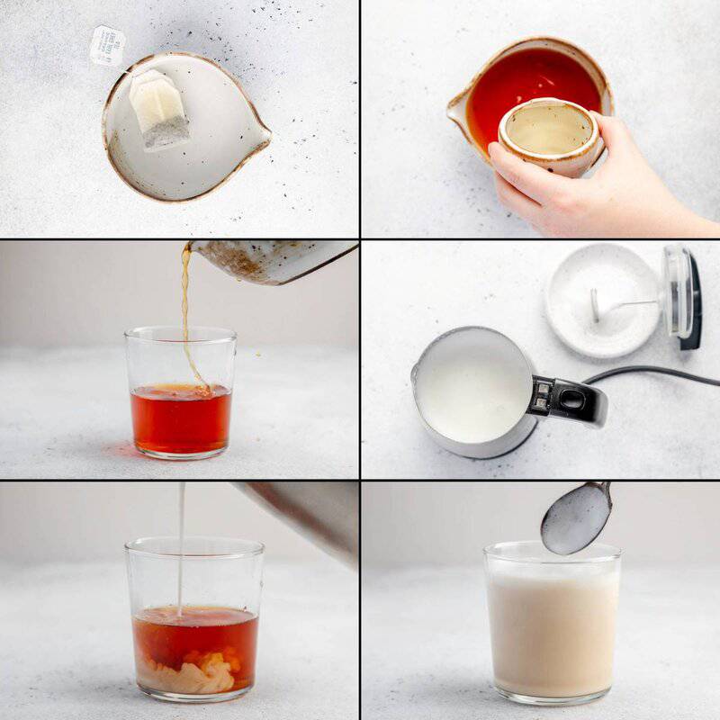 Making copycat Starbucks London fog tea latte.