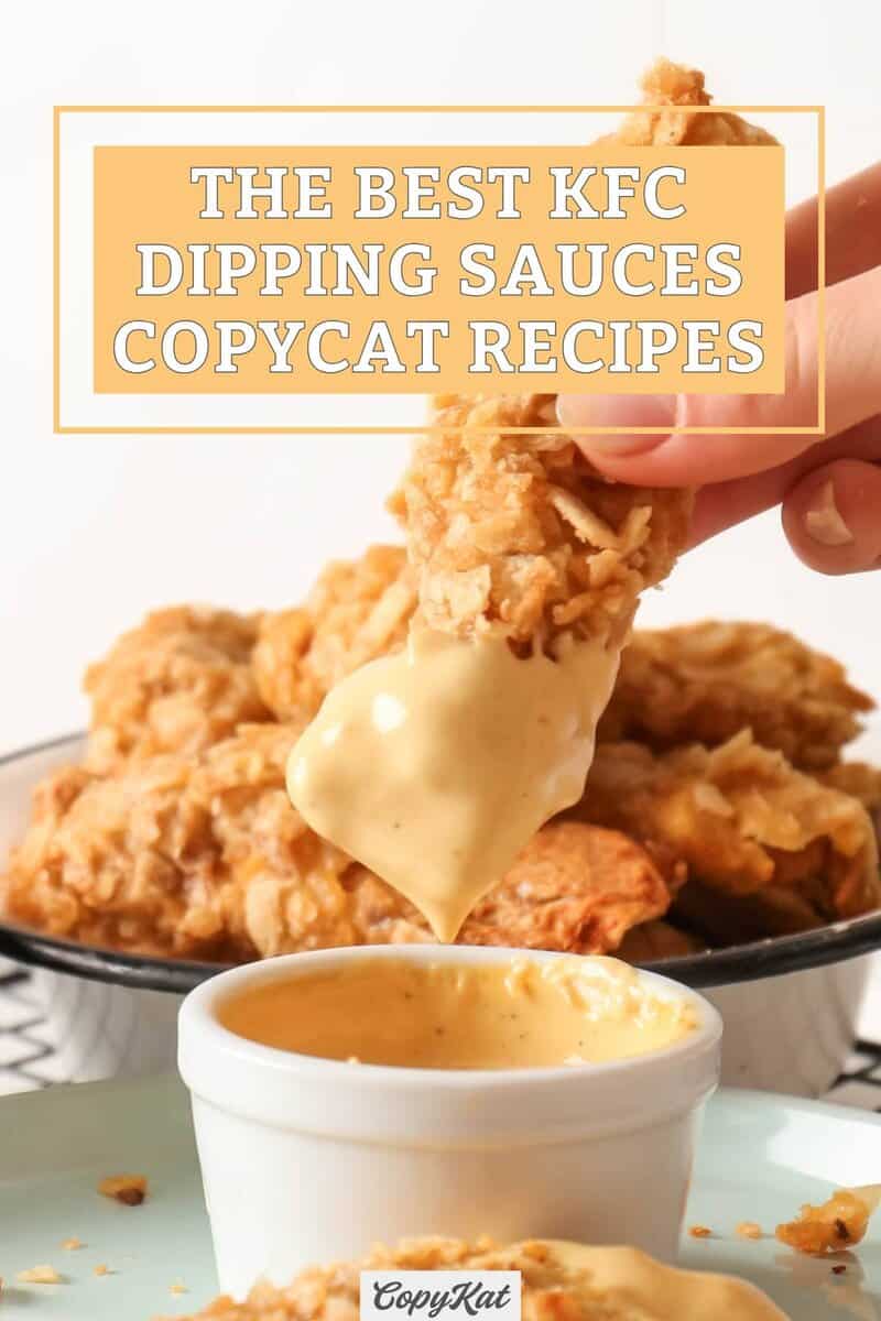 Dipping a chicken strip into honey mustard sauce.