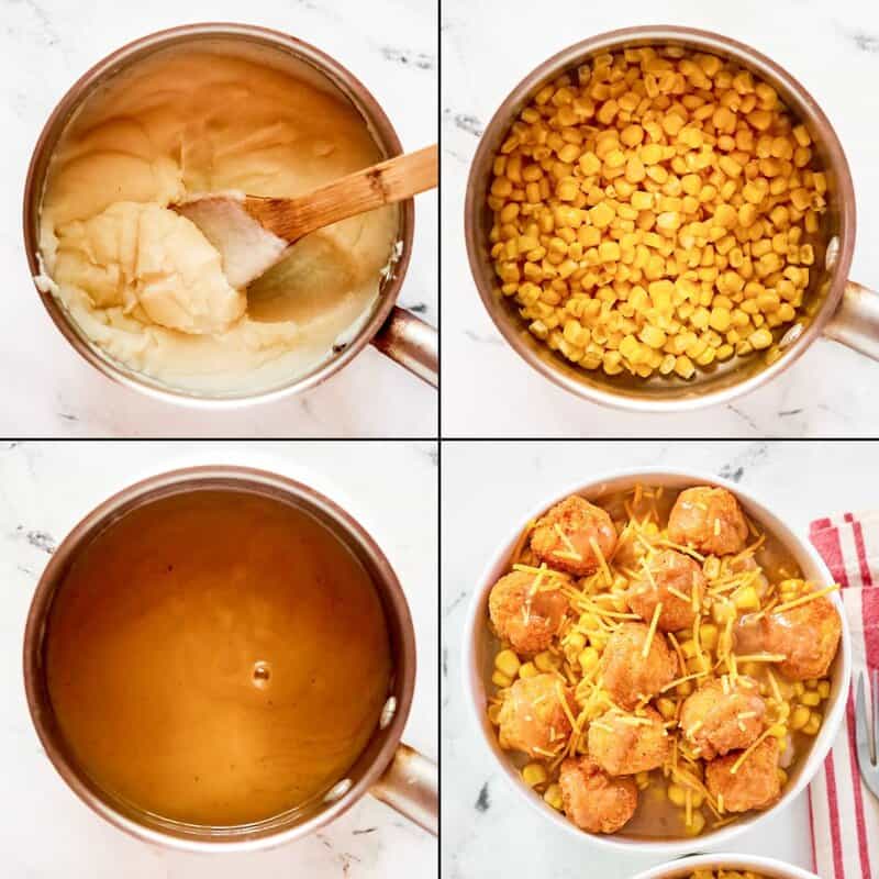 Making copycat KFC famous bowl.