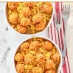 Homemade KFC famous bowl and forks.