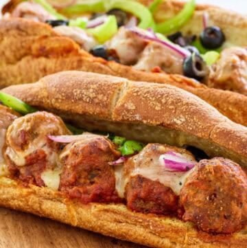 Copycat Subway meatball sub sandwiches.