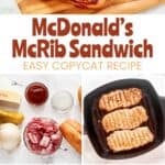 Copycat McDonald's McRib sandwich, making it, and the ingredients.