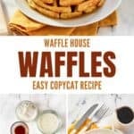 Copycat Waffle House waffles and the ingredients to make them.