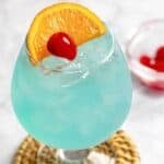 Homemade Texas Roadhouse Kenny's Cooler drink on a coaster.