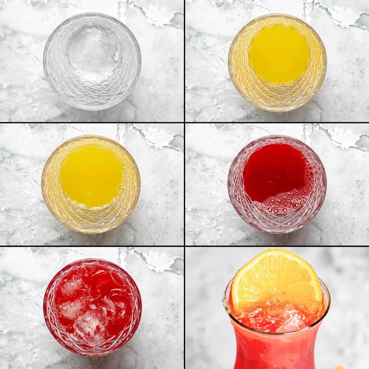 Making an armadillo punch cocktail.