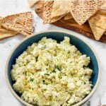 Cava crazy feta with jalapeno and onion served with pita bread.