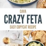 Cava crazy feta and the ingredients to make it.