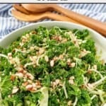 Homemade Chick-fil-A kale crunch salad in a large bowl.