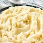 Copycat Golden Corral buttermilk mashed potatoes in a large bowl.