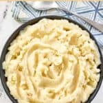 Copycat Golden Corral mashed potatoes in a large bowl.