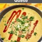 Copycat Torchy's green chile queso dip.