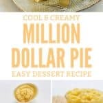 Million dollar pie and the ingredients to make it.