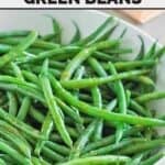 Copycat Outback Steakhouse steamed green beans with a savory sauce.