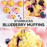 Copycat Starbucks blueberry streusel muffins.